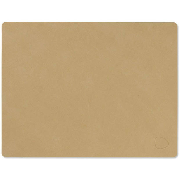 LIND DNA Placemat Nupo - Leer - Khaki - 45 x 35 cm