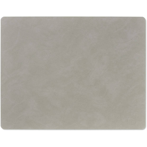 LIND DNA Placemat Nupo - Leer - Light Grey - 45 x 35 cm