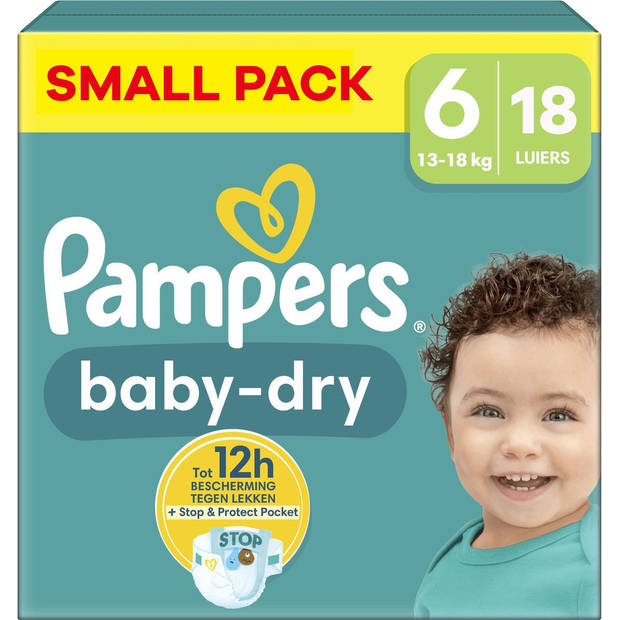 Pampers - Baby Dry - Maat 6 - Small Pack - 18 luiers - 13/18 KG