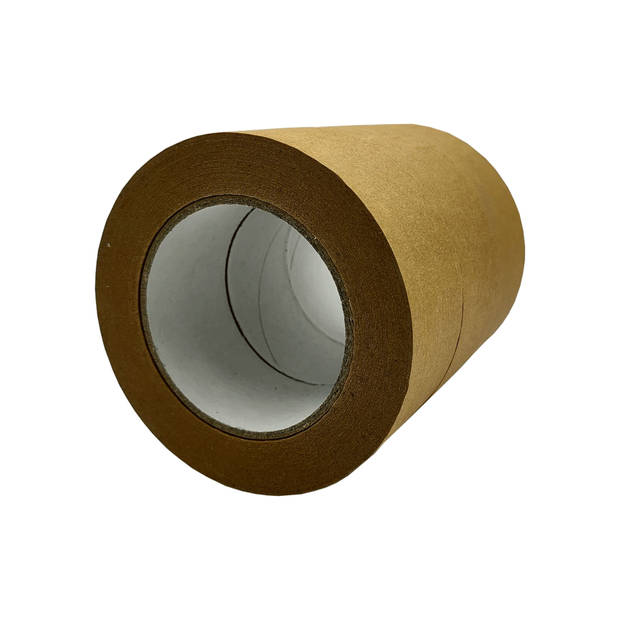 DULA verpakkingstape - Papier - 50mm x 50 m - 3 rollen - Papiertape - Bruin - Papieren plakband