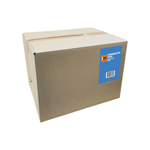DULA verpakkingstape - Papier - 50mm x 50 m - 36 rollen - Papiertape - Bruin - Papieren plakband