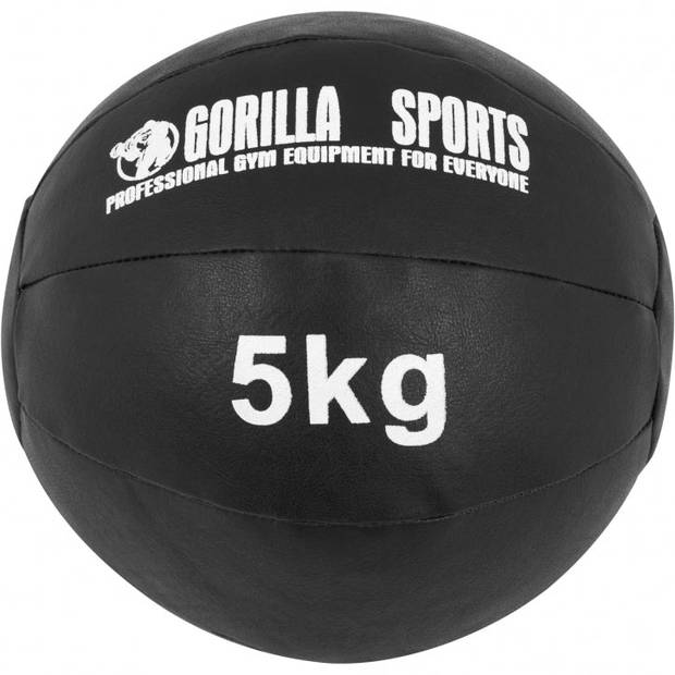 Gorilla Sports Medicijn Bal set 12 kg - 3 trainings Ballen - Medicine ball - Leer