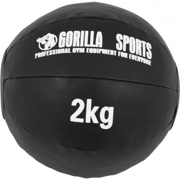 Gorilla Sports Medicijn Bal set van 3 - 6 kg - 1, 2 en 3 kg - Medicine ball - Trainingsballen - Leer