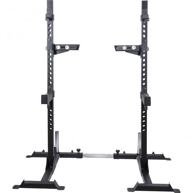 Gorilla Sports Squat Rack met 140 kg Olympische Halterset - Professioneel - Power Rack - Halter met Gewichten