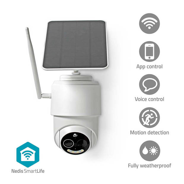 Nedis SmartLife Camera voor Buiten - WIFICBO50WT