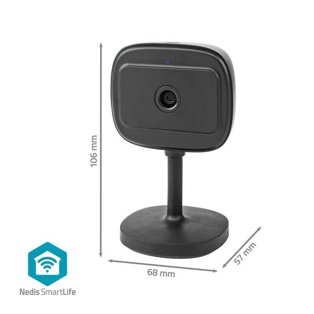 Nedis SmartLife Camera voor Binnen - WIFICI07CBK - Zwart