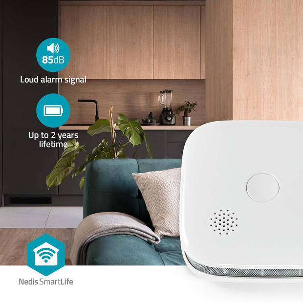 Nedis SmartLife Rookmelder - WIFIDS20WT3 - Wit