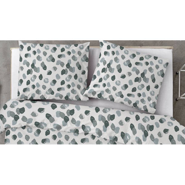 Byrklund Dekbedovertrek Spotty Animal - 140x220 - 100% Katoen - Groen