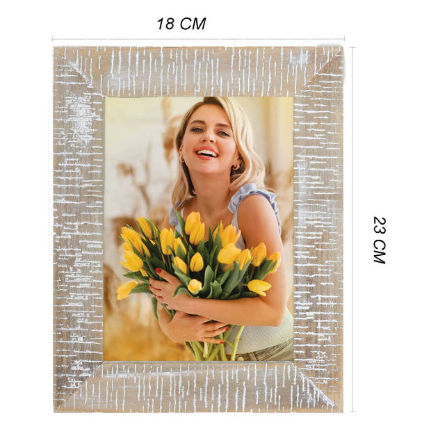 HAES DECO - Houten Fotolijst Rodez Bruin voor foto 13x18 - ML857NHS