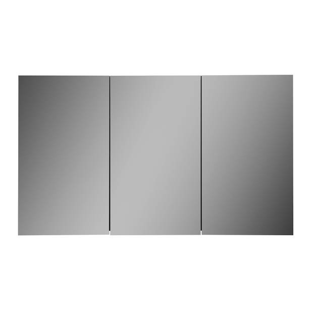 Badplaats Spiegelkast Cuba 120 x 16 x 70 cm - zwart houtnerf