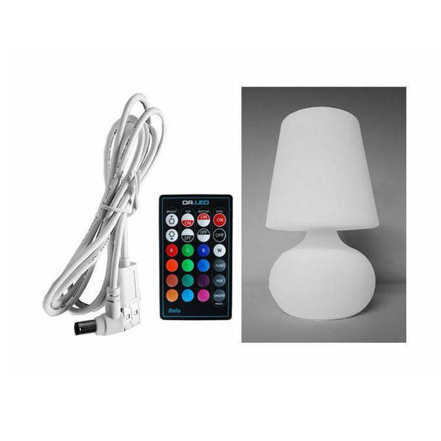 LED Multicolor Oplaadbare Tafellamp Waterdicht Geschikt Voor Binnen En Buiten - Ø15 x 26 cm