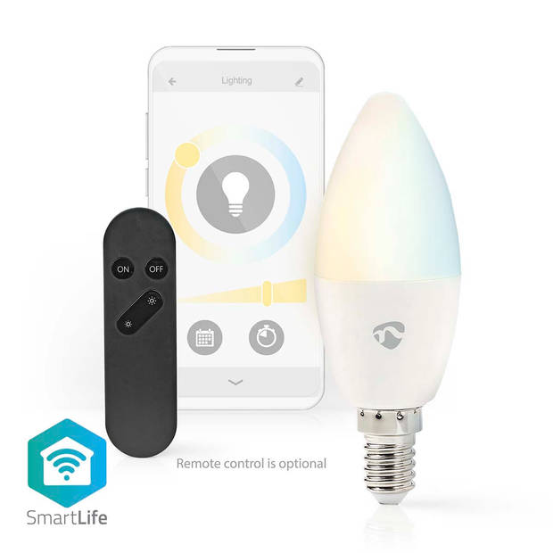 Nedis SmartLife LED Bulb - WIFILRW10E14 - Wit