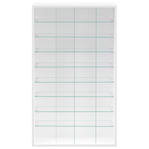 Vitrinekast staande hangende wandvitrine - schuifdeuren - 60 x 105 x 20 cm