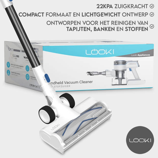 Looki Airbot - 4-in-1 Steelstofzuiger en Kruimelzuiger