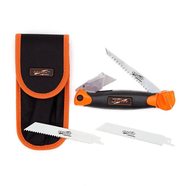 Swanson Savage Utility tool met (decoupeer)zaag en stanleymes