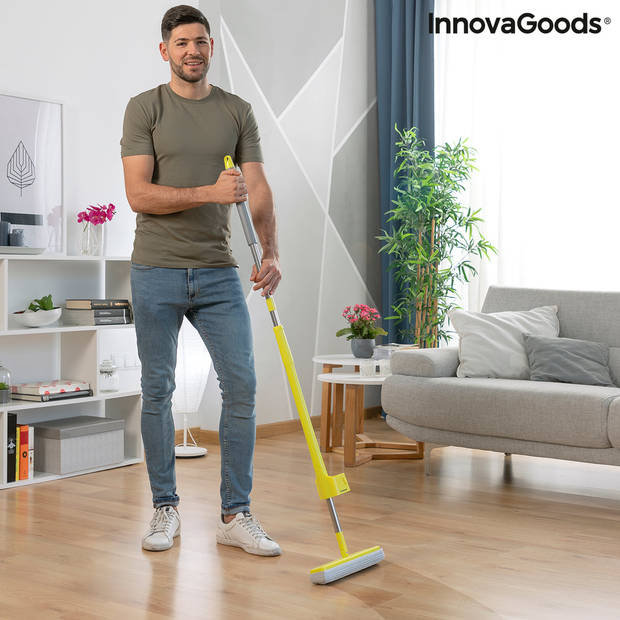 2-in-1 Zelfuitwringende Mop met Spons Wringop InnovaGoods