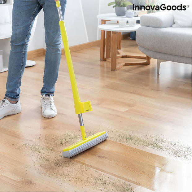 2-in-1 Zelfuitwringende Mop met Spons Wringop InnovaGoods