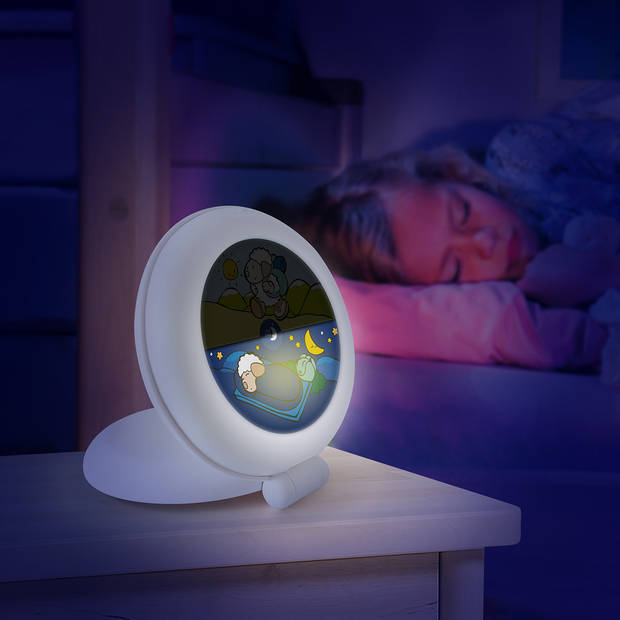 PABOBO Kid'Sleep Globetrotter Slaaptrainer Kinderen - LED Kinderwekker - Wit
