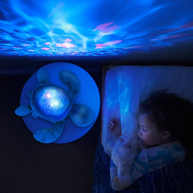 PABOBO Projectorlamp Oceaan - LED Nachtlampje Voor Kinderen - Draadloos - Met Muziek & Micro-USB - Turtle