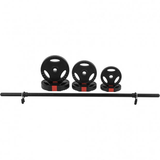 Gorilla Sports Aerobic Halterset 20 kg - Gripper Kunststof - Veersluitingen - 5 sets - 100 kg