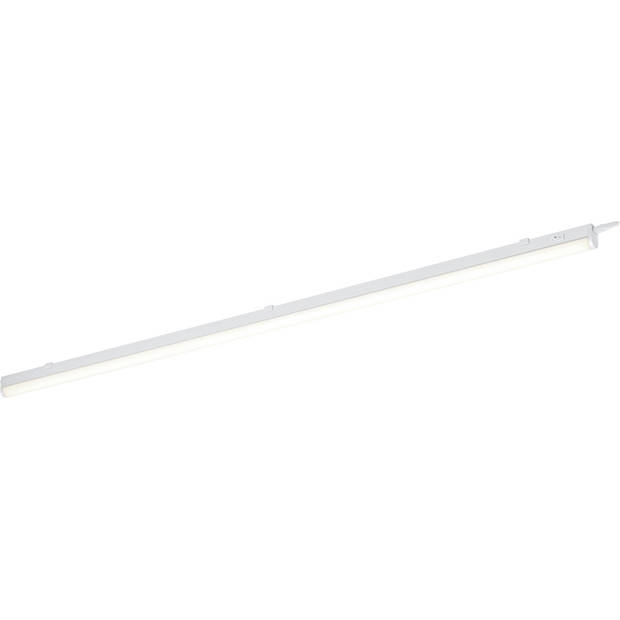 LED Keukenkast Verlichting - Trion Noram - 18W - Warm Wit 3000K - Rechthoek - Mat Wit - Kunststof