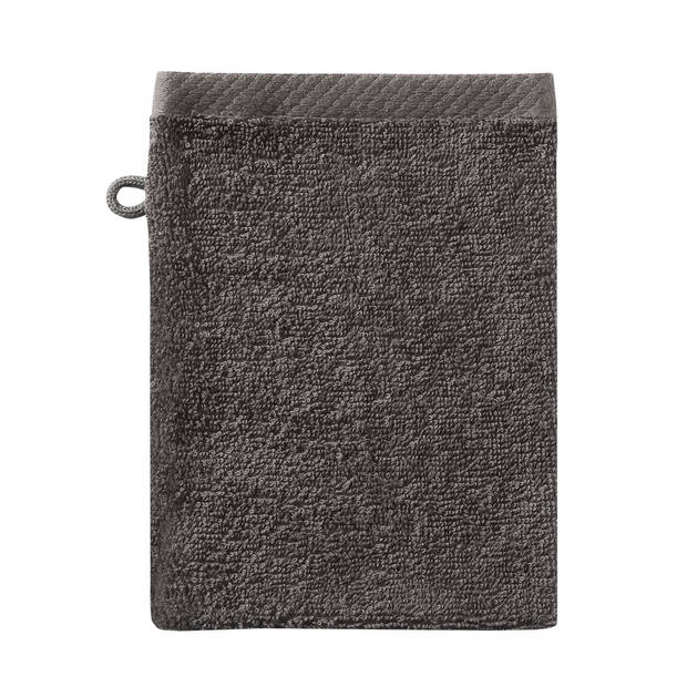 Seahorse Pure Washand 16x21cm - basalt - Set van 3