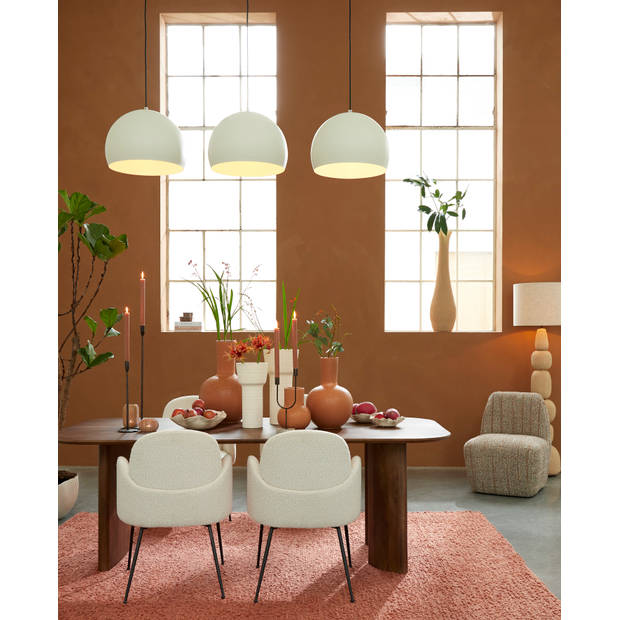 Light & Living - Eetkamerstoel CHIBA - 59x62x86cm - Wit - Set van 2