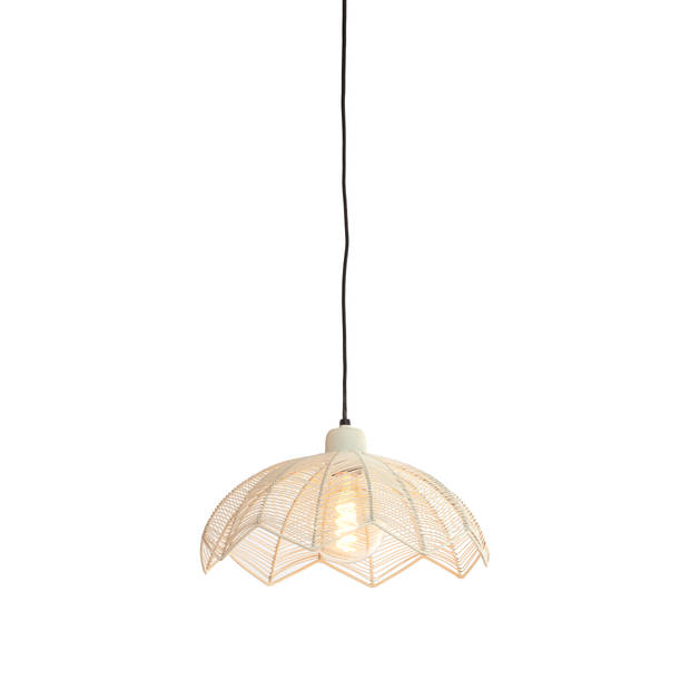 Light & Living - Hanglamp ESPELO - Ø35x15cm - Wit