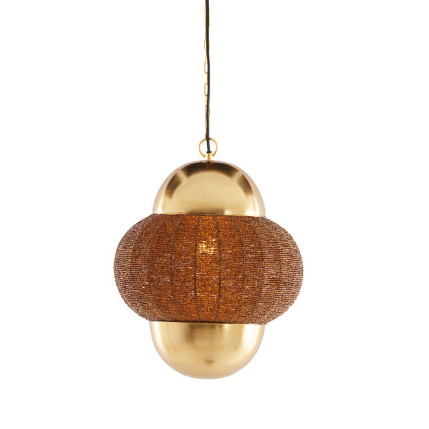 Light & Living - Hanglamp CETARA - Ø33x38cm - Bruin