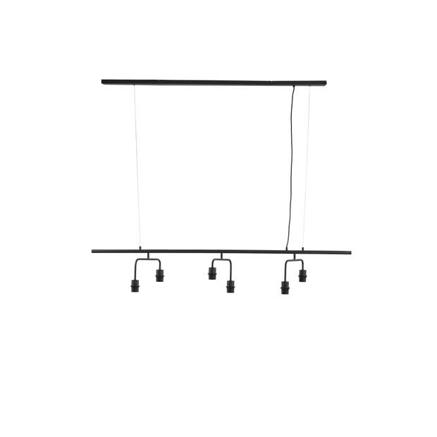 Light & Living - Hanglamp EDISA - 160x50x25cm - Zwart