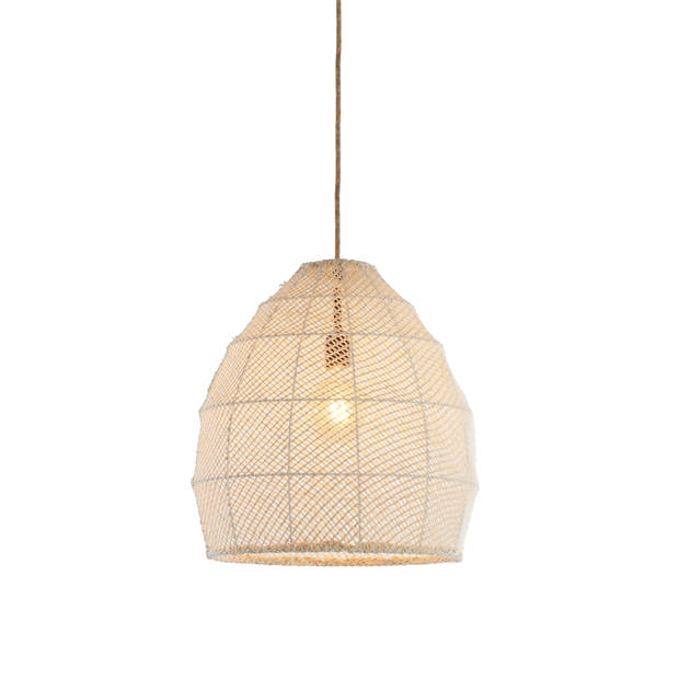 Light & Living - Hanglamp MAKASSAR - Ø42x42cm - Wit