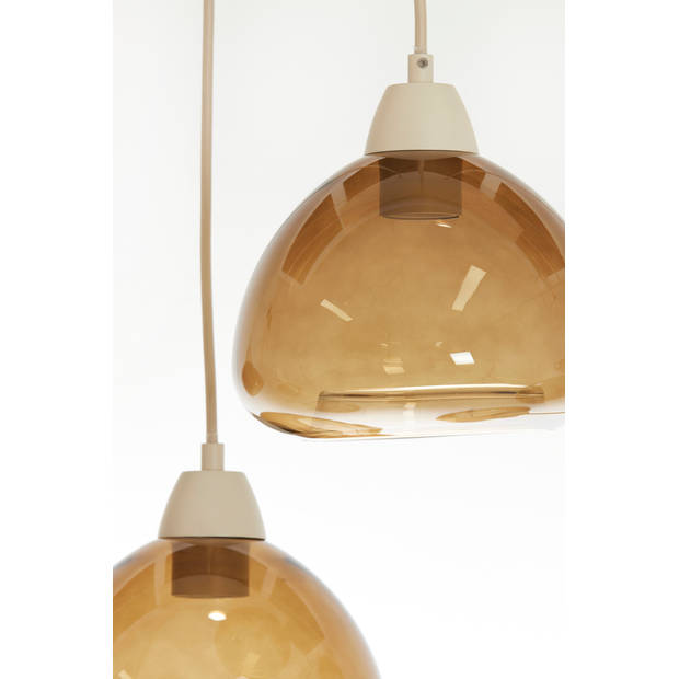 Light & Living - Hanglamp BISHO - 140x19x14cm - Bruin