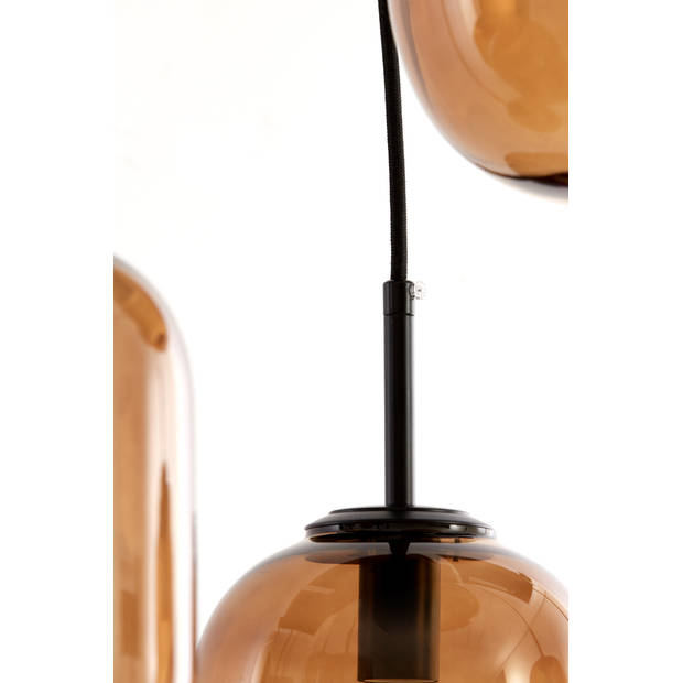 Light & Living - Hanglamp MEZZA - 120x18x23cm - Bruin