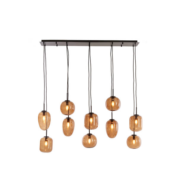 Light & Living - Hanglamp MEZZA - 120x18x23cm - Bruin