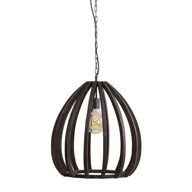 Light & Living - Hanglamp BARSIA - Ø50x54cm - Bruin