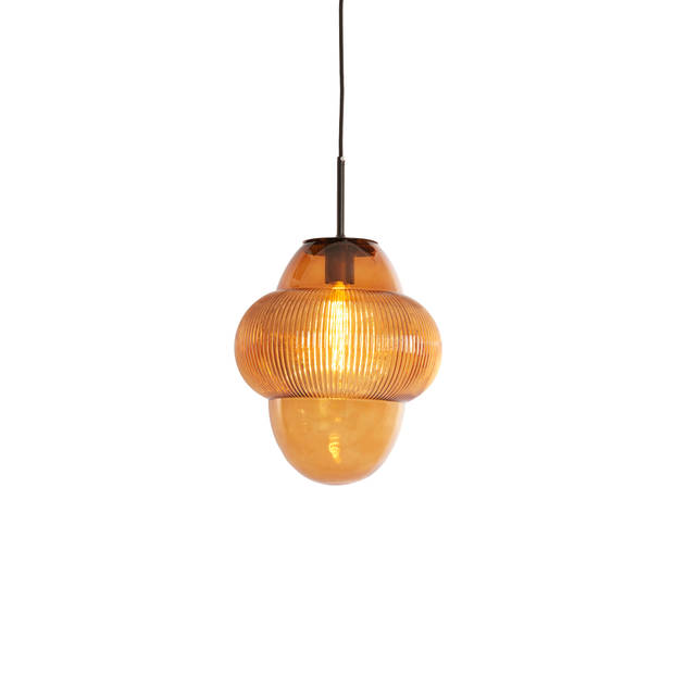 Light & Living - Hanglamp OVNIS - Ø30x35cm - Bruin