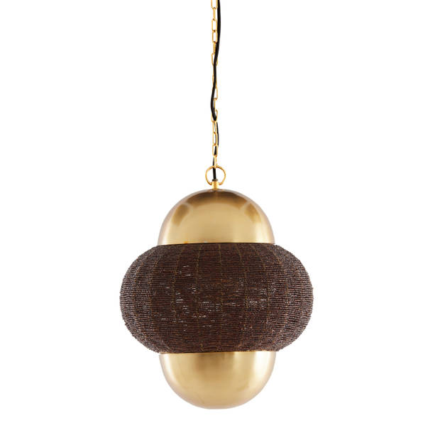 Light & Living - Hanglamp CETARA - Ø33x38cm - Bruin