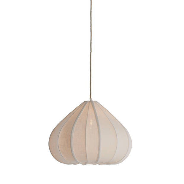 Light & Living - Hanglamp ZUBEDA - Ø49x36cm - Wit