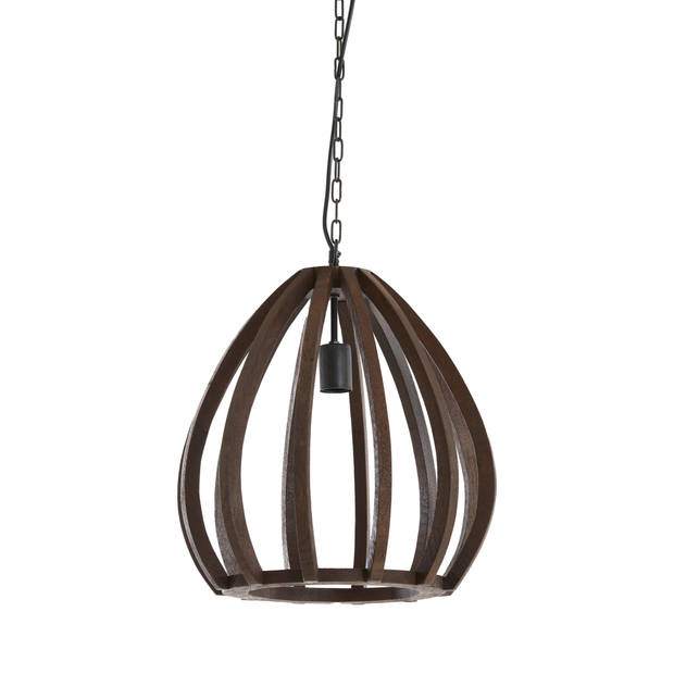 Light & Living - Hanglamp BARSIA - Ø40x42cm - Bruin