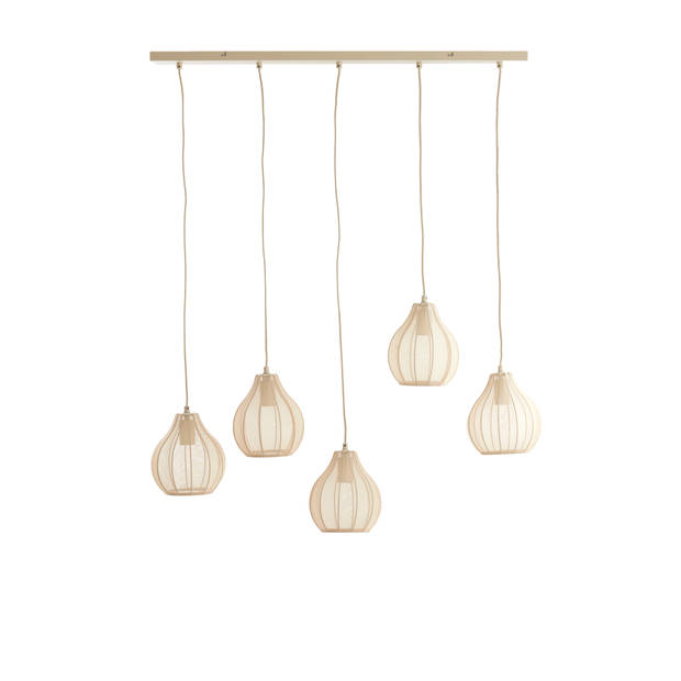 Light & Living - Hanglamp ELATI - 100x15x21.5cm - Bruin