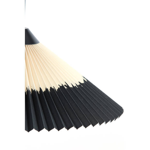 Light & Living - Hanglamp PLEATED - Ø45x17cm - Zwart