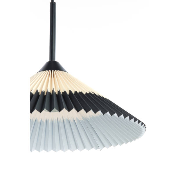 Light & Living - Hanglamp PLEATED - Ø45x17cm - Zwart