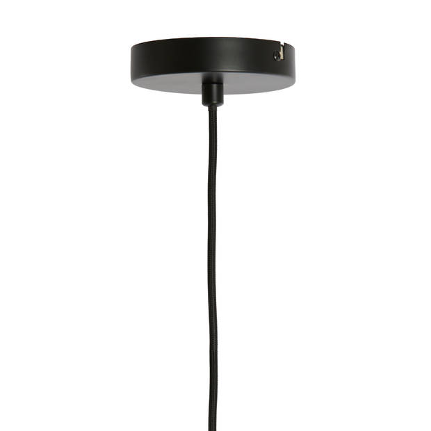 Light & Living - Hanglamp PLEATED - Ø60x23cm - Zwart