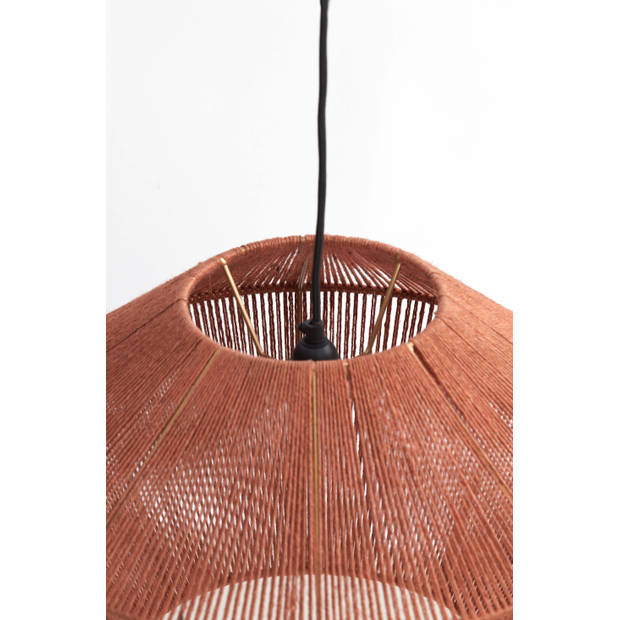 Light & Living - Hanglamp FUGIA - Ø50x33.5cm - Rood