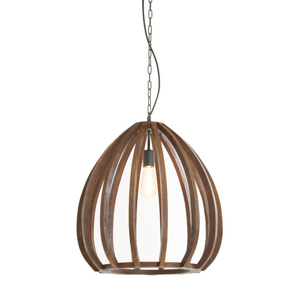 Light & Living - Hanglamp BARSIA - Ø50x54cm - Bruin