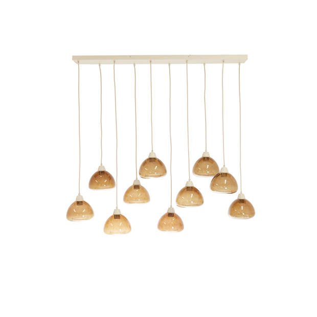 Light & Living - Hanglamp BISHO - 120x19x14cm - Bruin