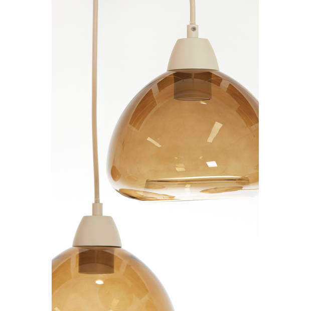Light & Living - Hanglamp BISHO - 120x19x14cm - Bruin
