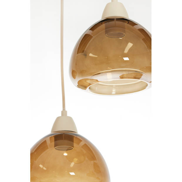 Light & Living - Hanglamp BISHO - 120x19x14cm - Bruin