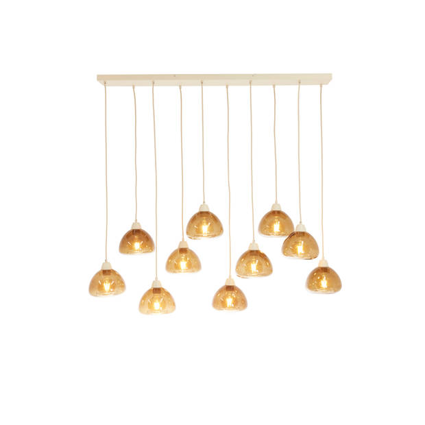 Light & Living - Hanglamp BISHO - 120x19x14cm - Bruin