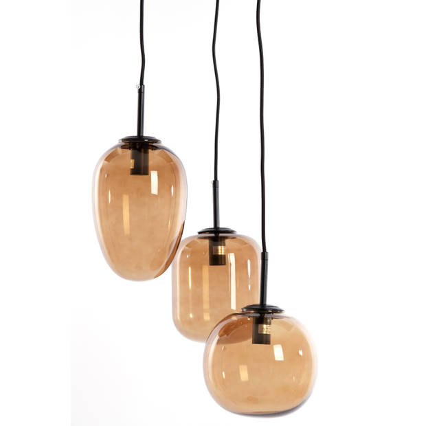 Light & Living - Hanglamp MEZZA - Ø30x23cm - Bruin